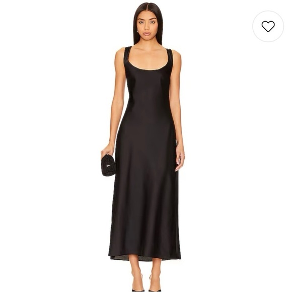 Show Me Your MuMu Dresses & Skirts - Show Me Your MuMu Serenade Slip Dress in Black Luxe Satin Size XS